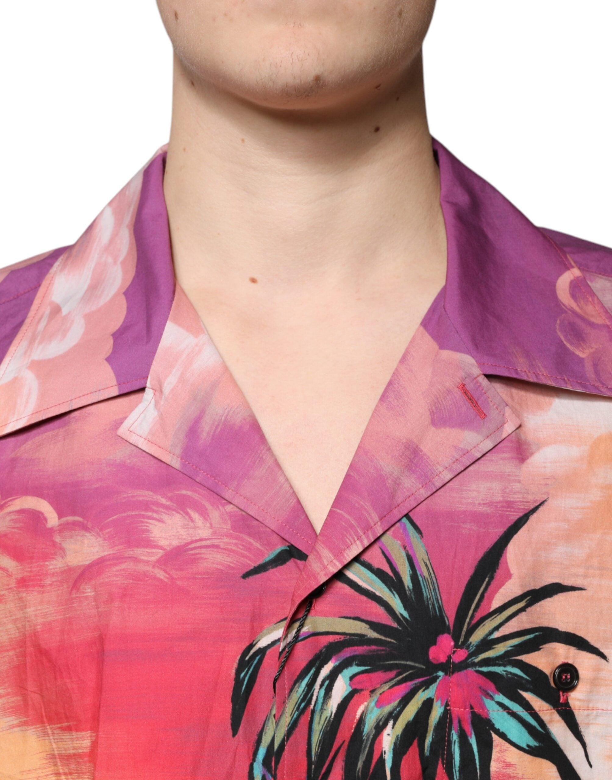 Dolce & Gabbana Multicolor Tropical Button Down Casual Shirt -   -  Dolce & Gabbana.