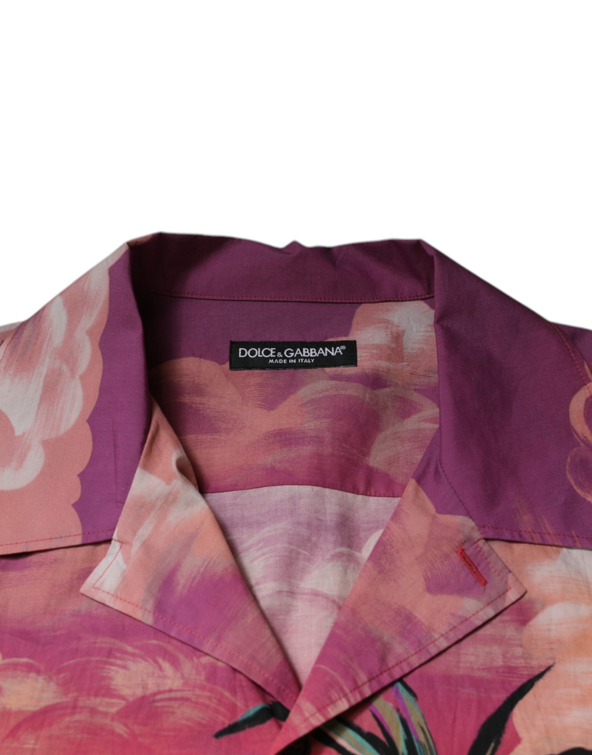 Dolce & Gabbana Multicolor Tropical Button Down Casual Shirt -   -  Dolce & Gabbana.