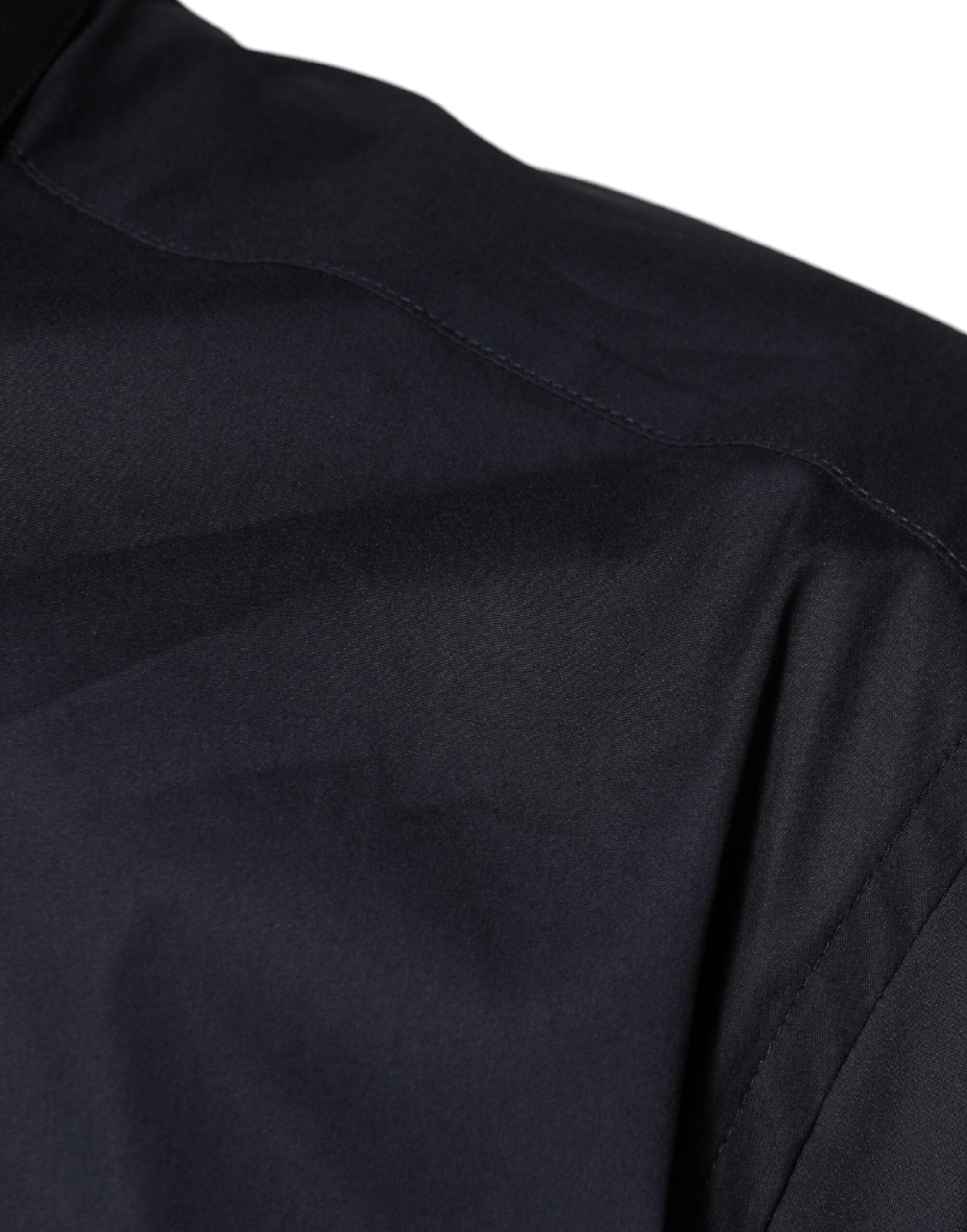 Dolce & Gabbana Black Cotton Blend Formal GOLD Dress Shirt -   -  Dolce & Gabbana.