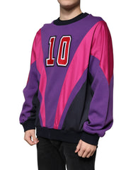 Dolce & Gabbana Multicolor Crew Neck Men Sweatshirt Sweater -   -  Dolce & Gabbana.