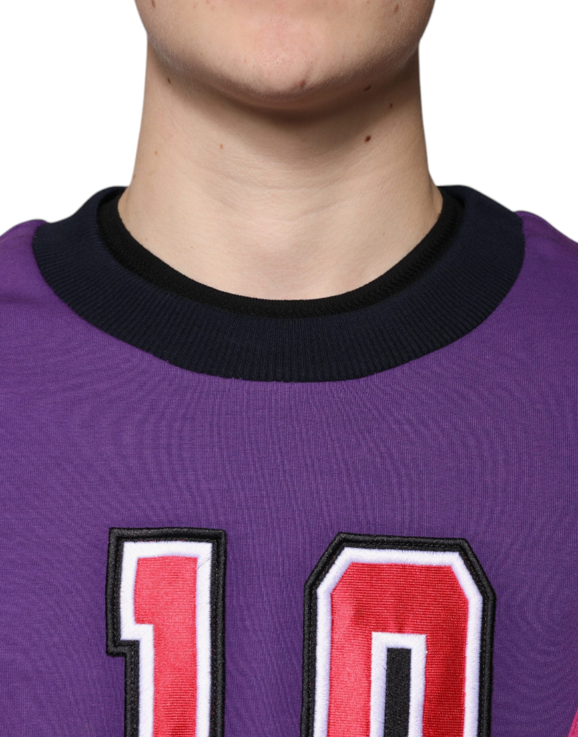 Dolce & Gabbana Multicolor Crew Neck Men Sweatshirt Sweater -   -  Dolce & Gabbana.