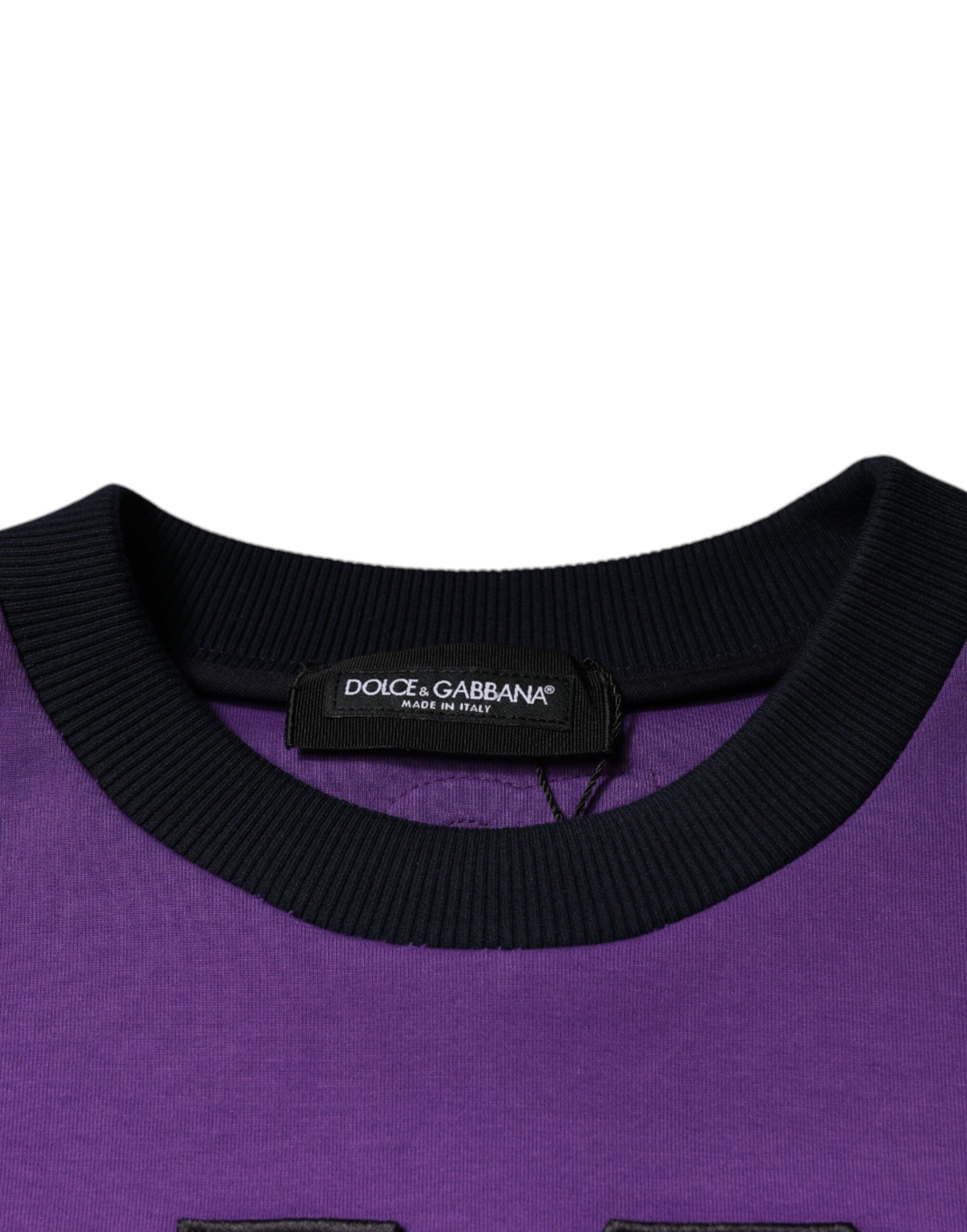 Dolce & Gabbana Multicolor Crew Neck Men Sweatshirt Sweater -   -  Dolce & Gabbana.