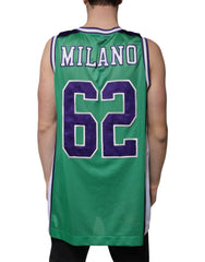 Dolce & Gabbana Green Polyester Jersey Sleeveless T-shirt -   -  Dolce & Gabbana.