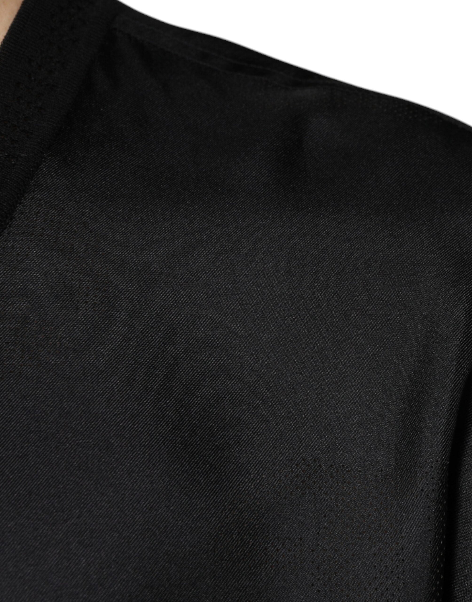 Dolce & Gabbana Black Cotton Square Neck Short Sleeve T-shirt -   -  Dolce & Gabbana.