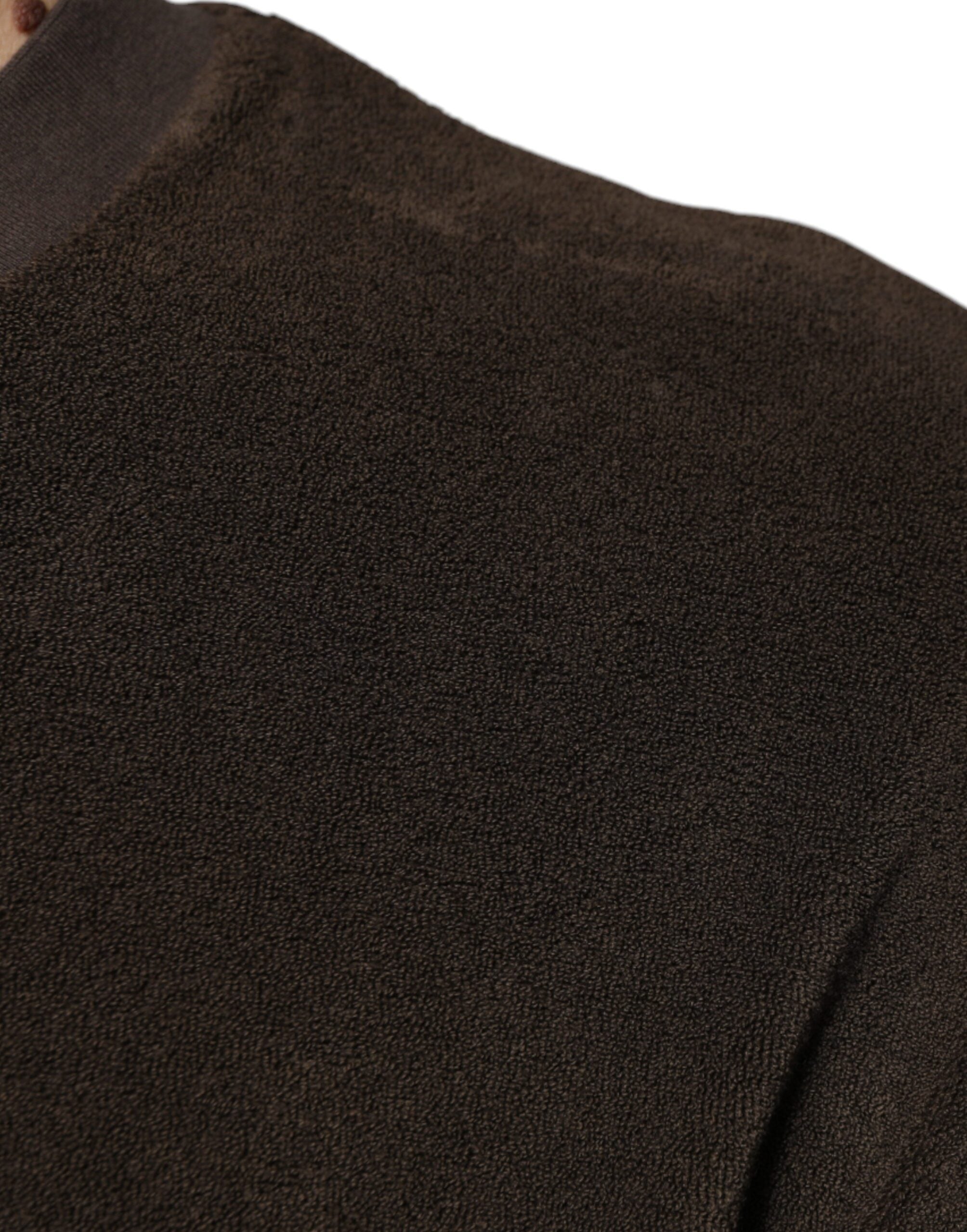 Dolce & Gabbana Brown Cotton Crew Neck Short Sleeves T-shirt -   -  Dolce & Gabbana.