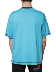 Dolce & Gabbana Blue Logo Crew Neck Short Sleeves T-shirt -   -  Dolce & Gabbana.
