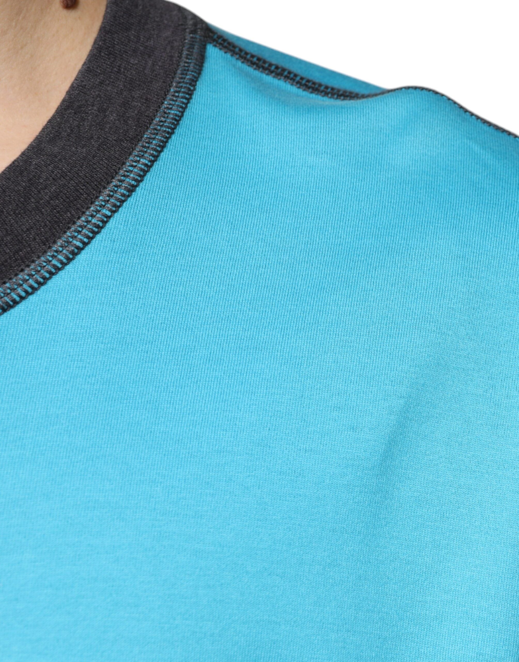 Dolce & Gabbana Blue Logo Crew Neck Short Sleeves T-shirt -   -  Dolce & Gabbana.