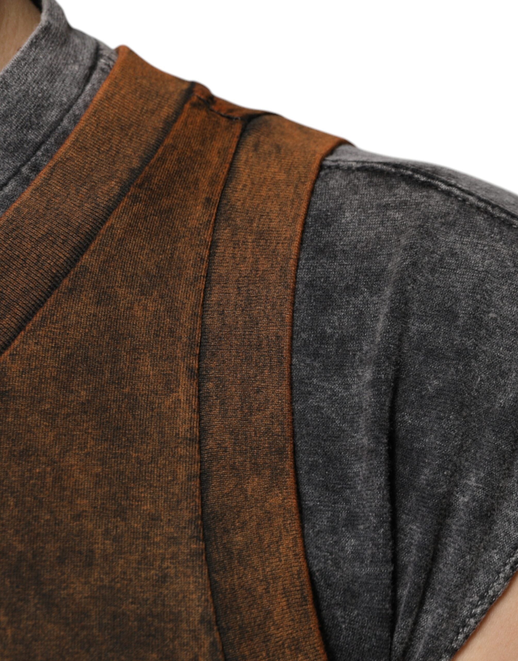Dolce & Gabbana Brown Cotton Crew Neck Sleeveless T-shirt -   -  Dolce & Gabbana.