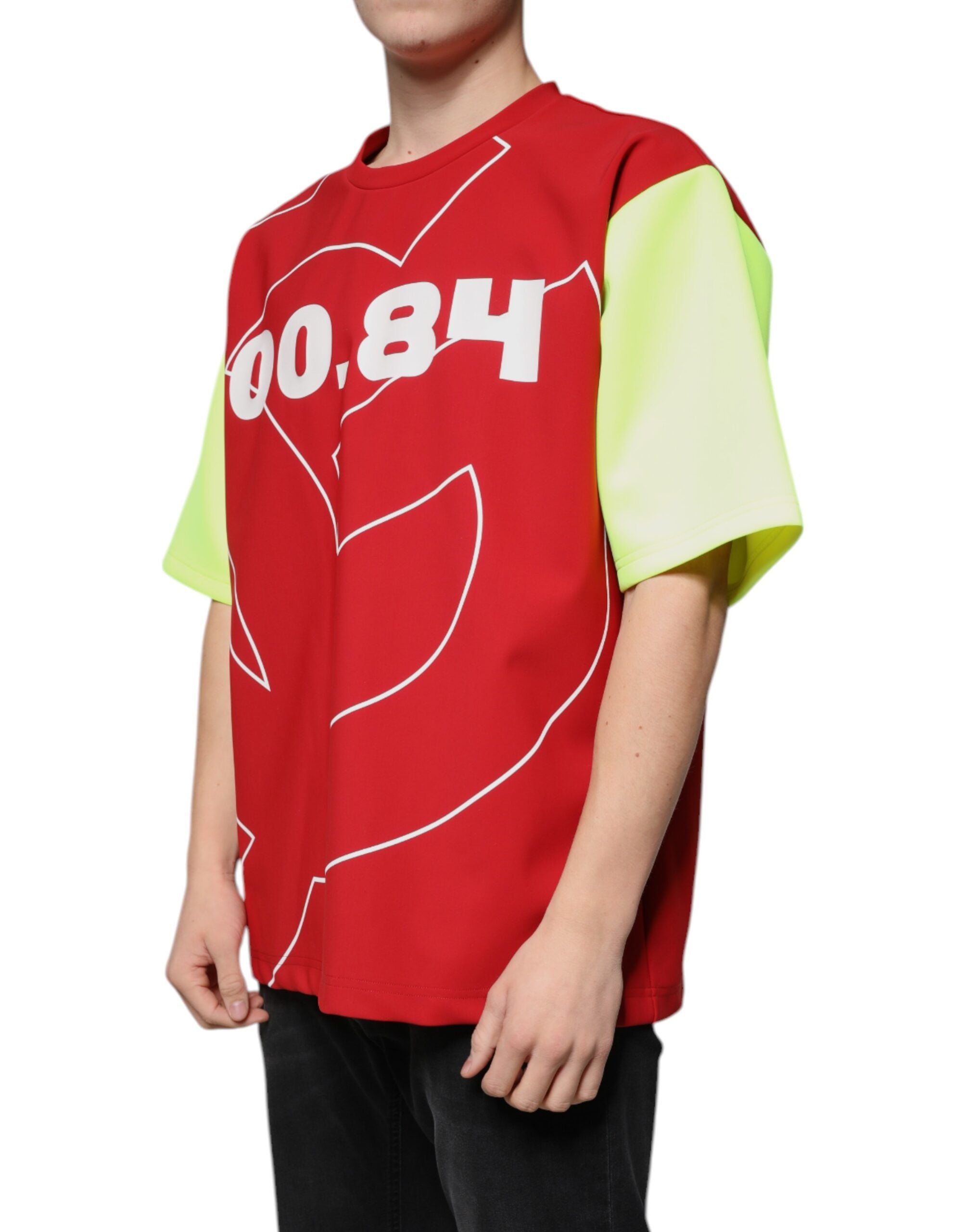 Dolce & Gabbana Multicolor Logo Cotton Men Crew Neck T-shirt -   -  Dolce & Gabbana.