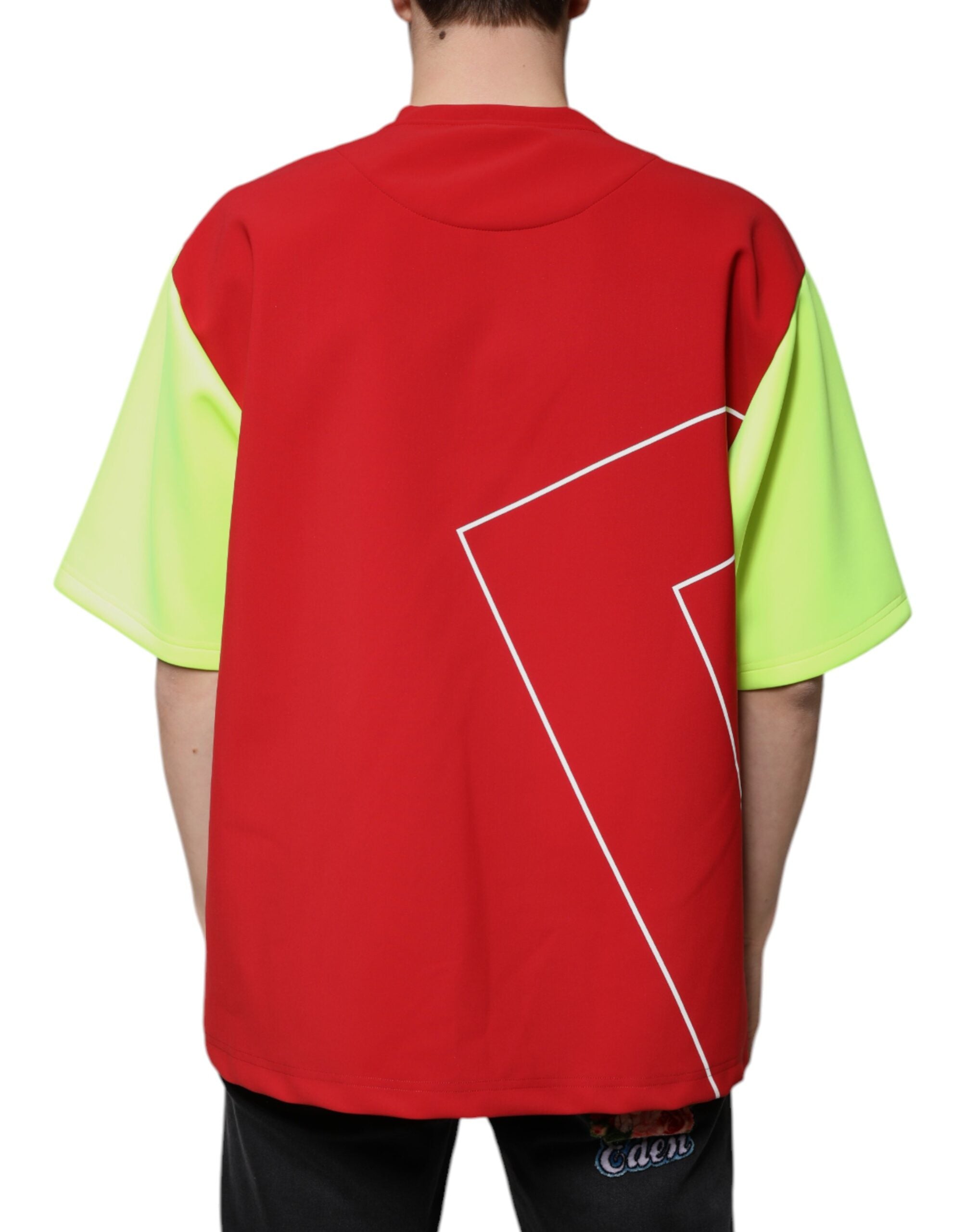Dolce & Gabbana Multicolor Logo Cotton Men Crew Neck T-shirt -   -  Dolce & Gabbana.