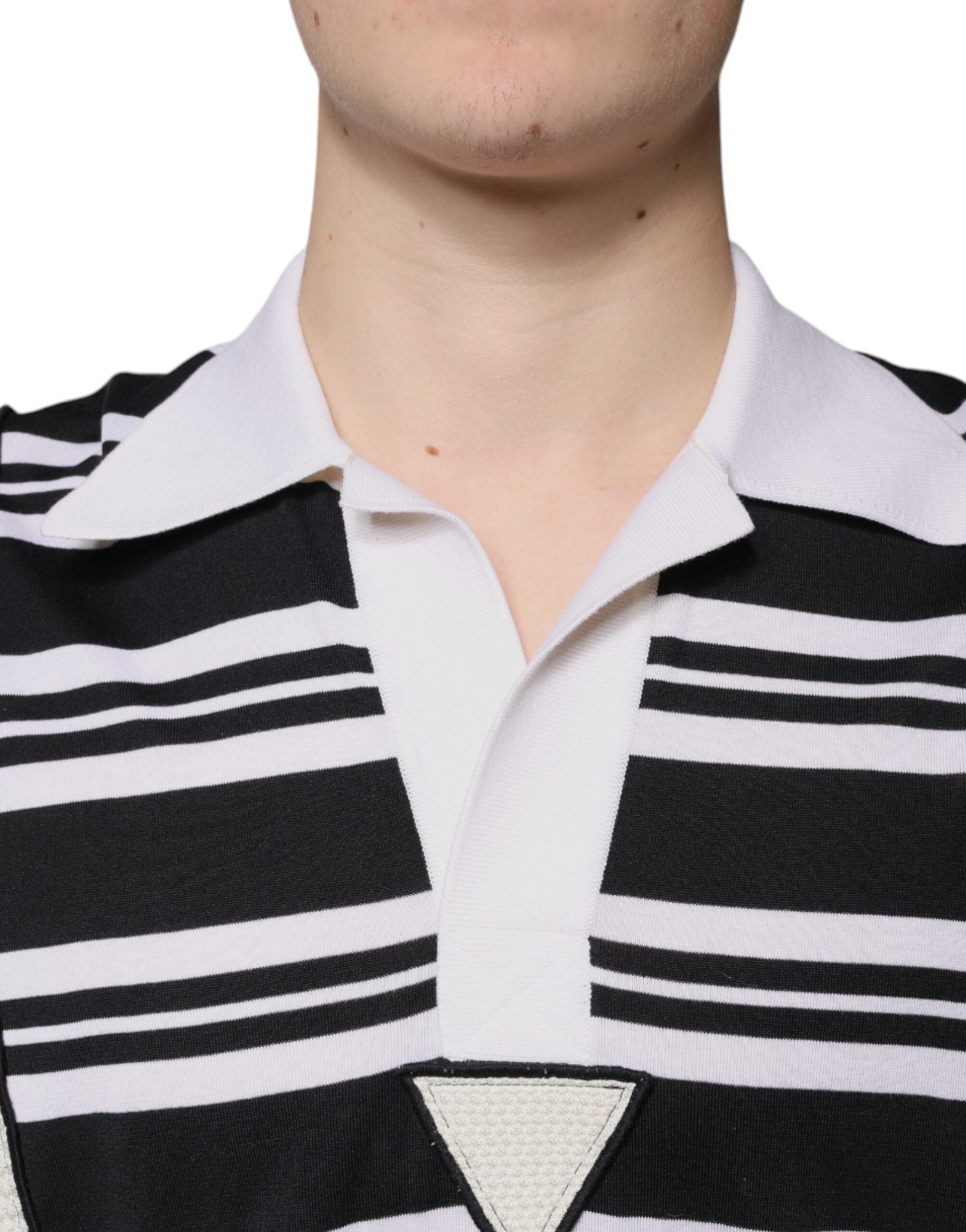 Dolce & Gabbana Multicolor Stripe Collared Polo T-shirt -   -  Dolce & Gabbana.