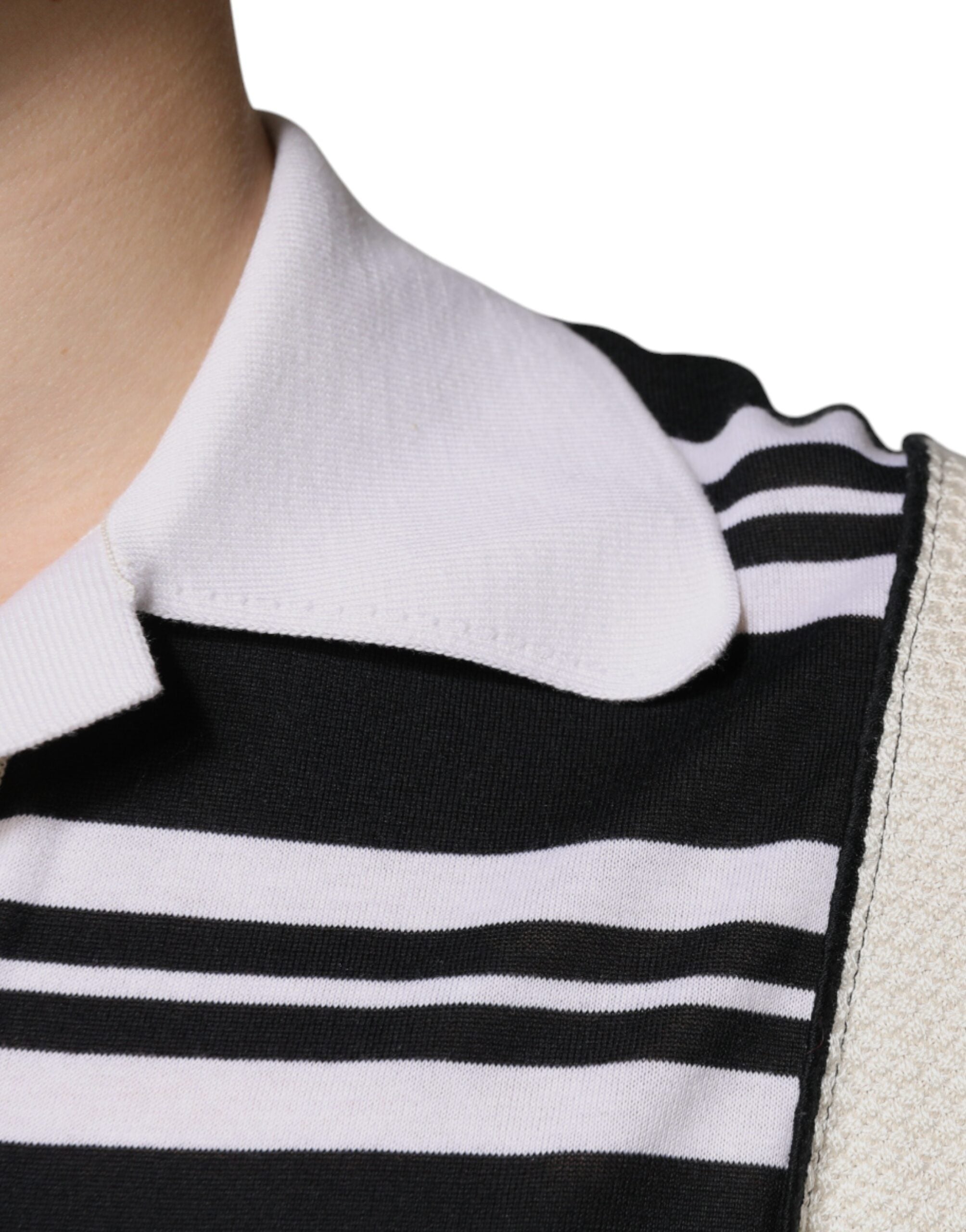 Dolce & Gabbana Multicolor Stripe Collared Polo T-shirt -   -  Dolce & Gabbana.