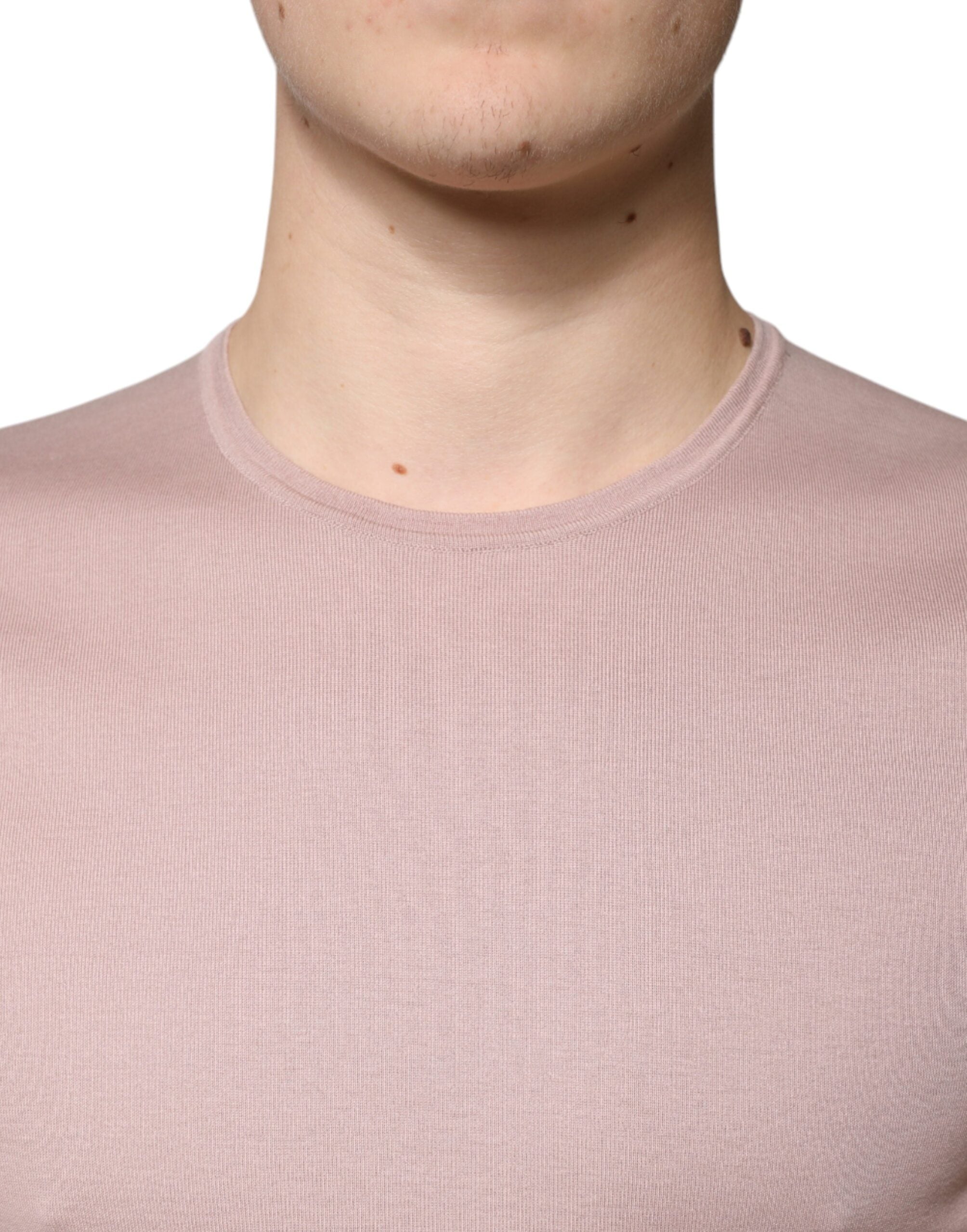 Dolce & Gabbana Brown Cotton Short Sleeves Round Neck T-shirt -   -  Dolce & Gabbana.
