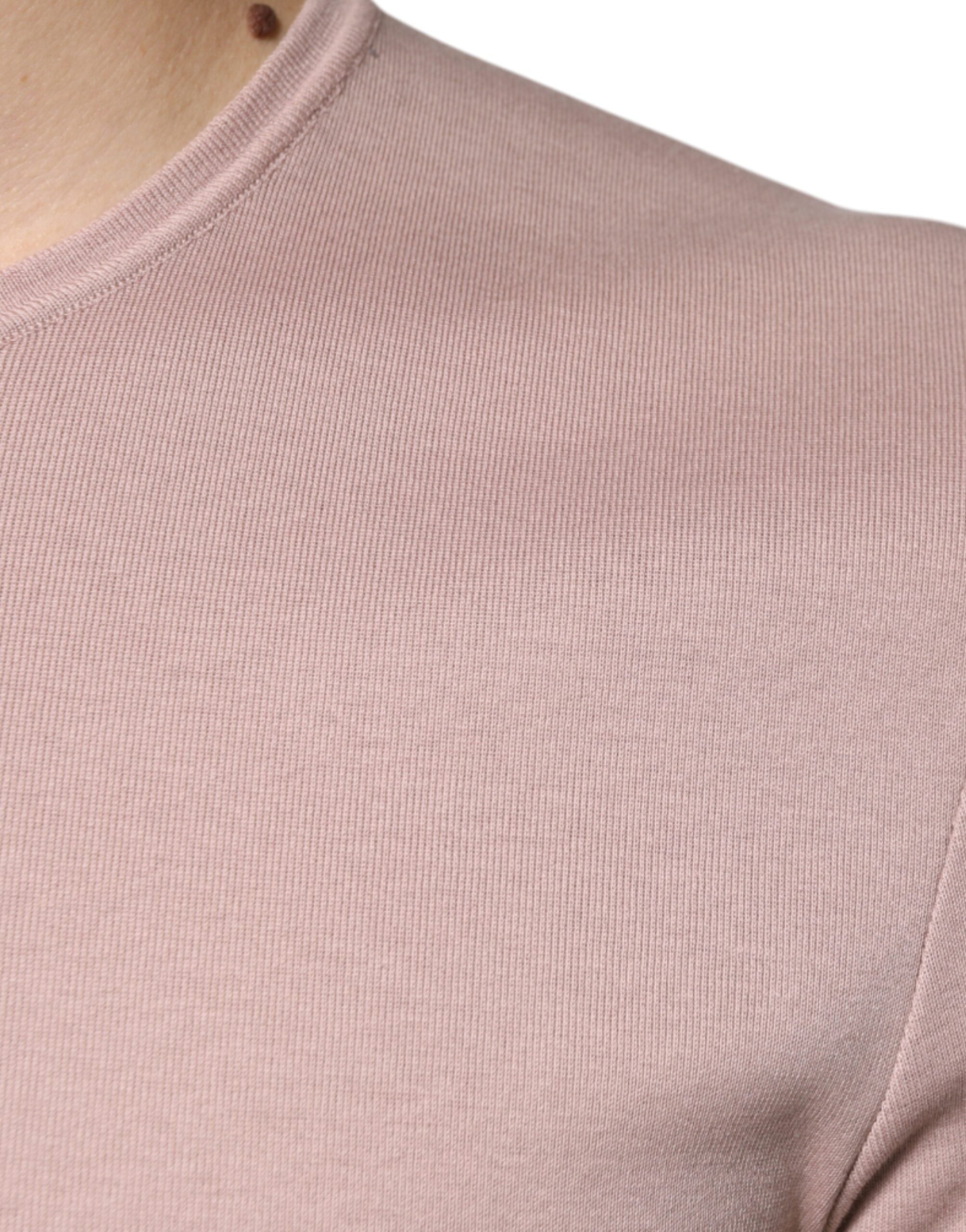 Dolce & Gabbana Brown Cotton Short Sleeves Round Neck T-shirt -   -  Dolce & Gabbana.