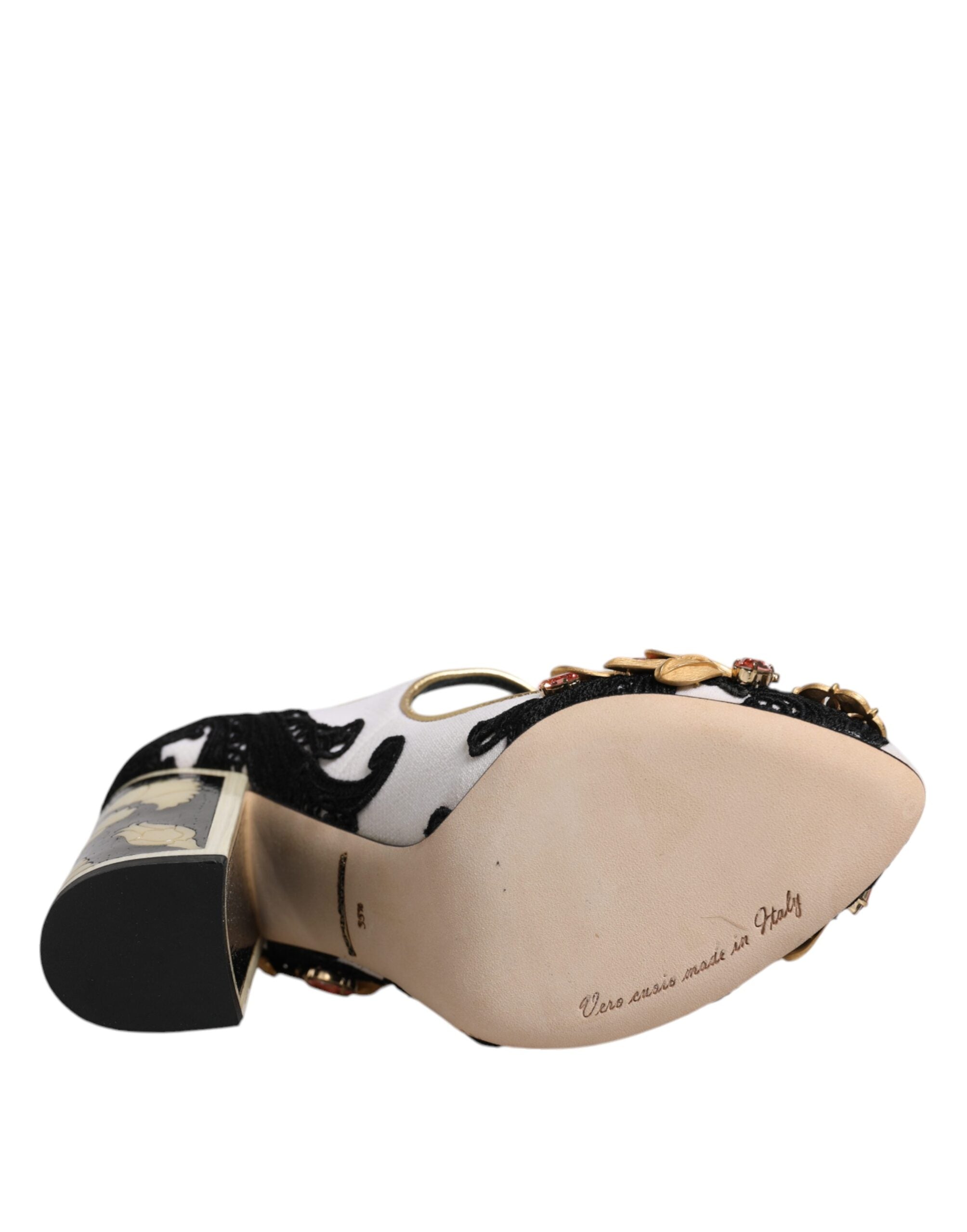 Dolce & Gabbana Multicolor Embellished Heels Pumps Shoes -   -  Dolce & Gabbana.