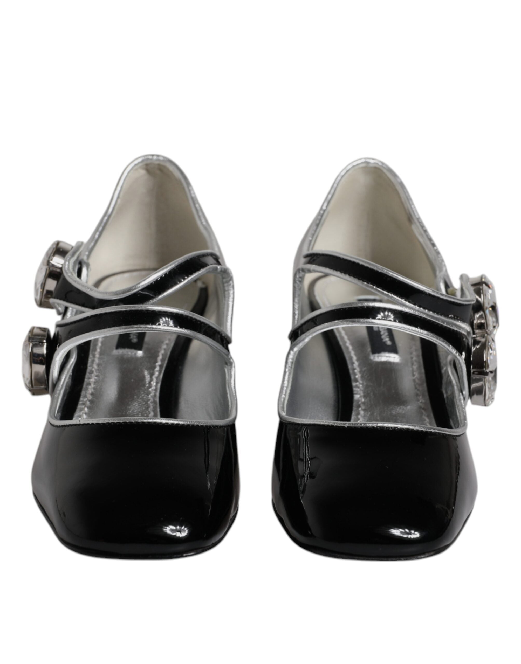 Dolce & Gabbana Black Patent Leather Crystal Mary Jane Pumps Shoes -   -  Dolce & Gabbana.