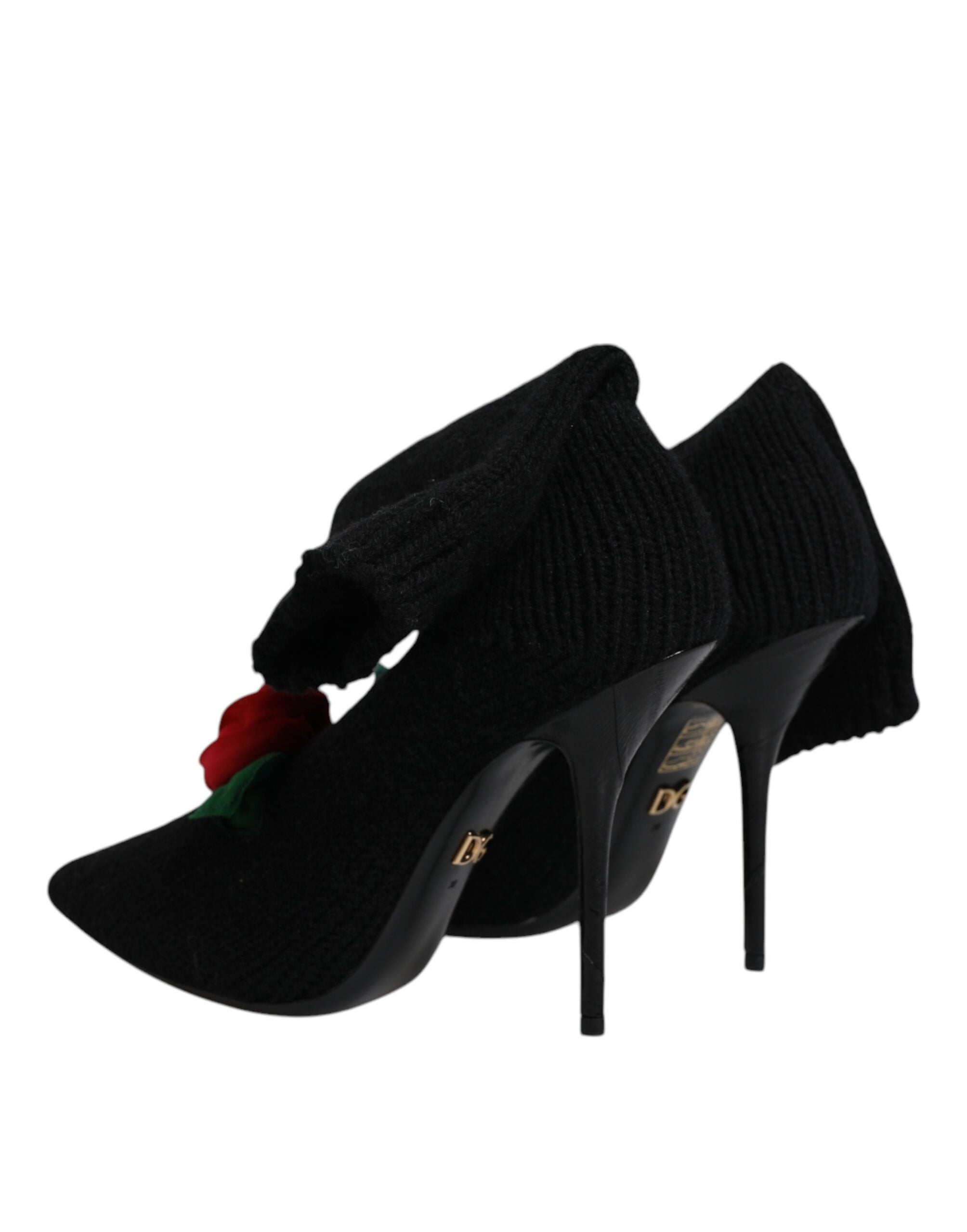 Dolce & Gabbana Black Stiletto Heels Mid Calf Boots Shoes -   -  Dolce & Gabbana.
