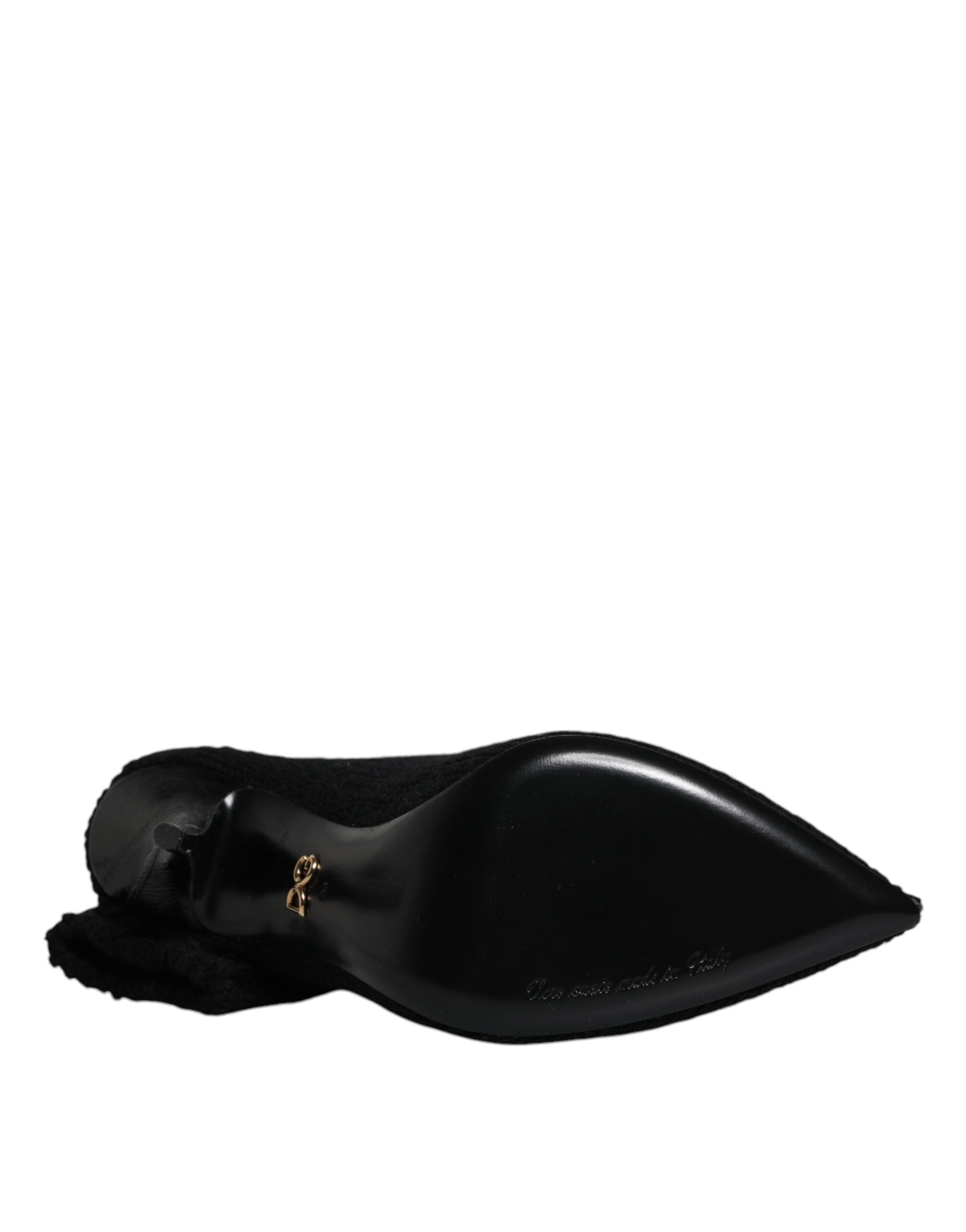 Dolce & Gabbana Black Stiletto Heels Mid Calf Boots Shoes -   -  Dolce & Gabbana.