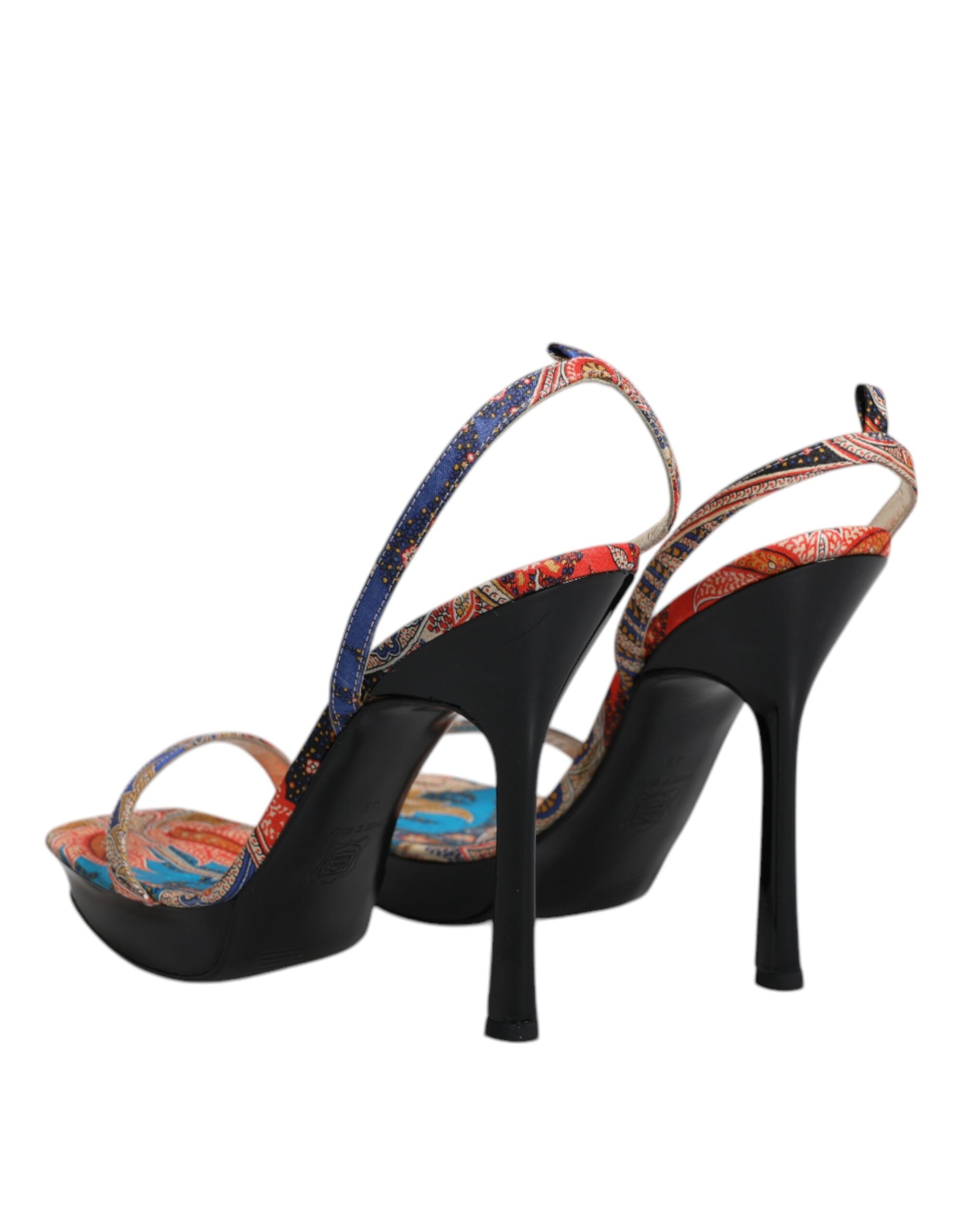Dolce & Gabbana Multicolor Floral High Heels Sandals Shoes -   -  Dolce & Gabbana.