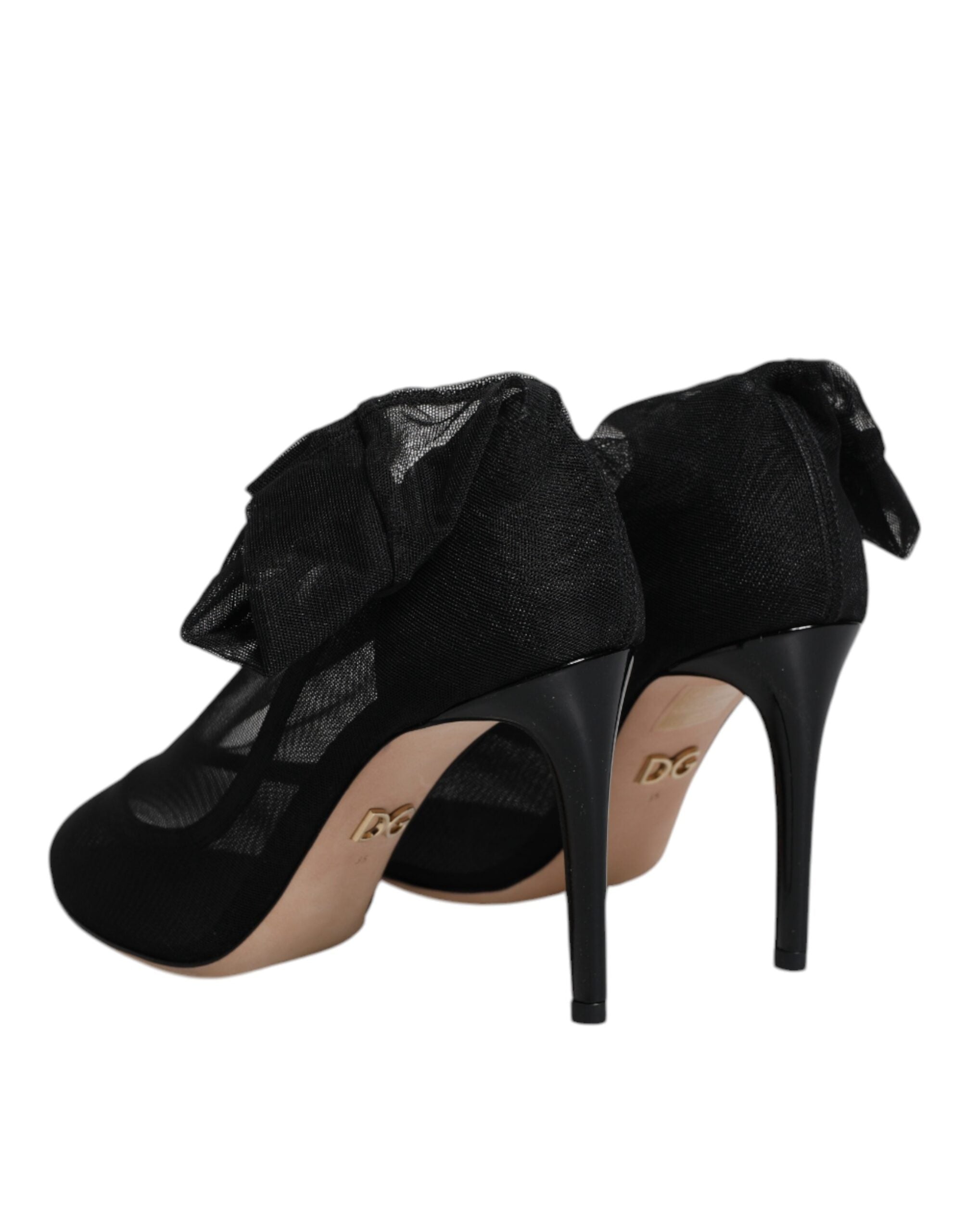 Dolce & Gabbana Black Nylon Mesh Sock Style Boots Shoes -   -  Dolce & Gabbana.