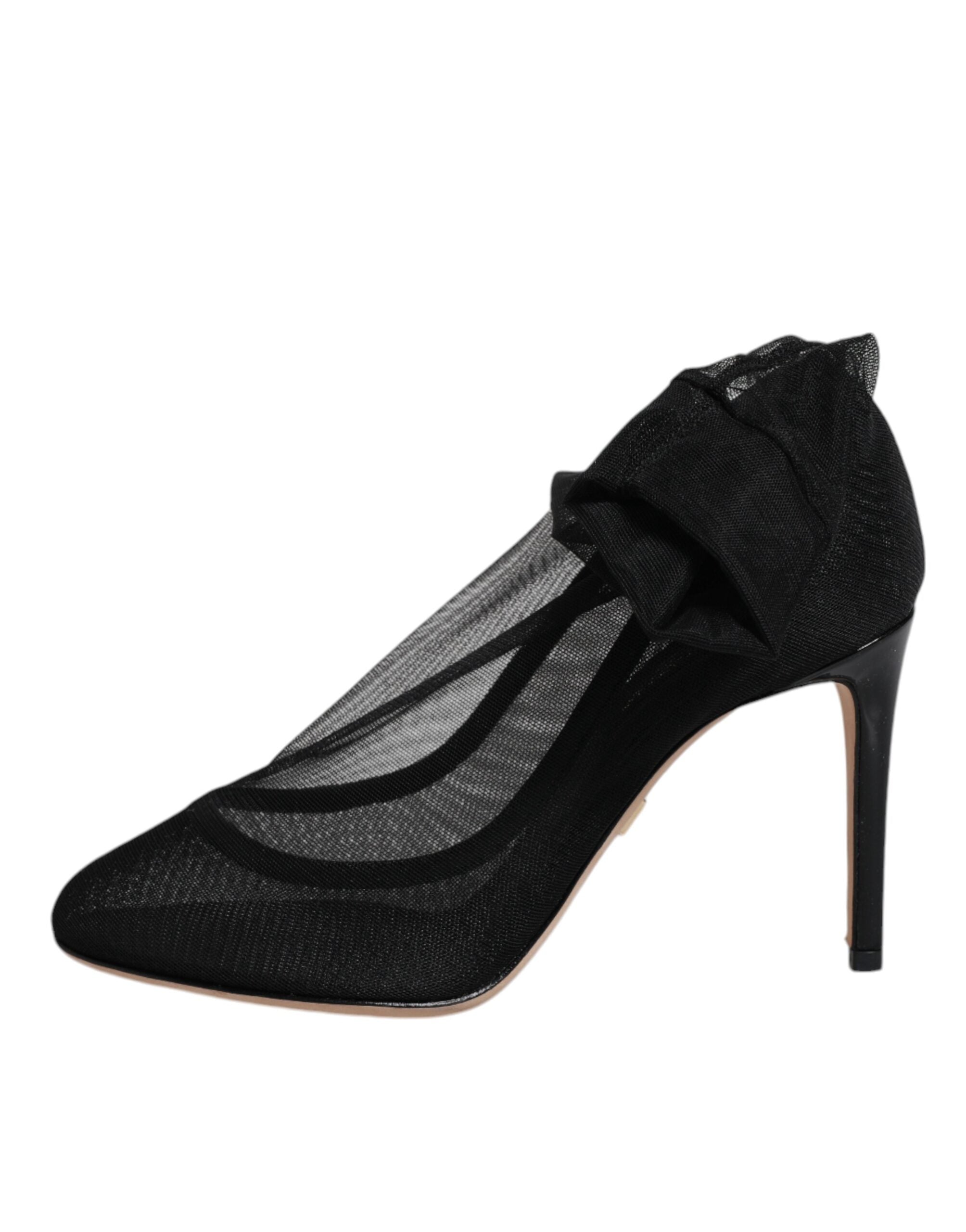 Dolce & Gabbana Black Nylon Mesh Sock Style Boots Shoes -   -  Dolce & Gabbana.