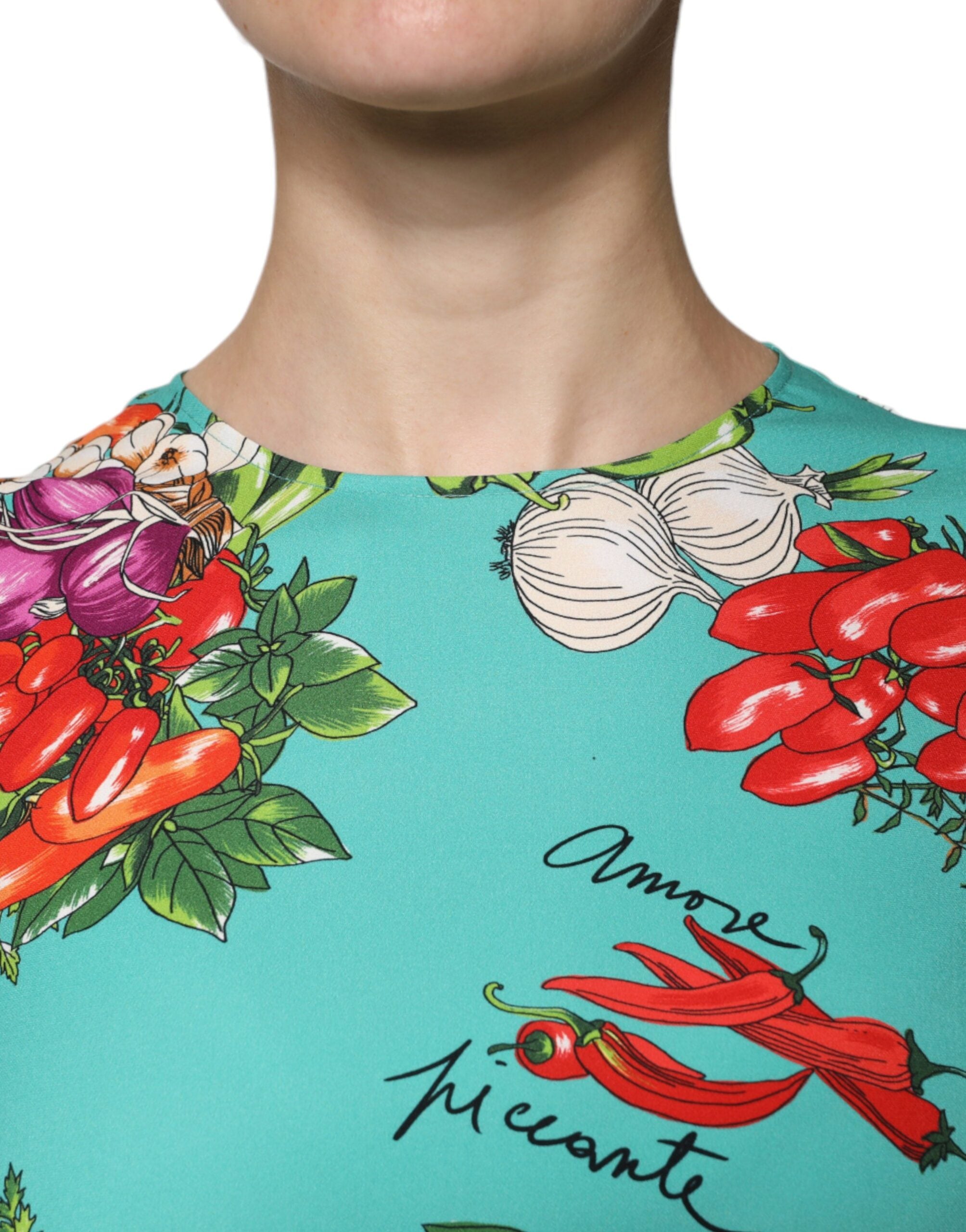 Dolce & Gabbana Multicolor Vegetables Sleeveless Tank Top -   -  Dolce & Gabbana.