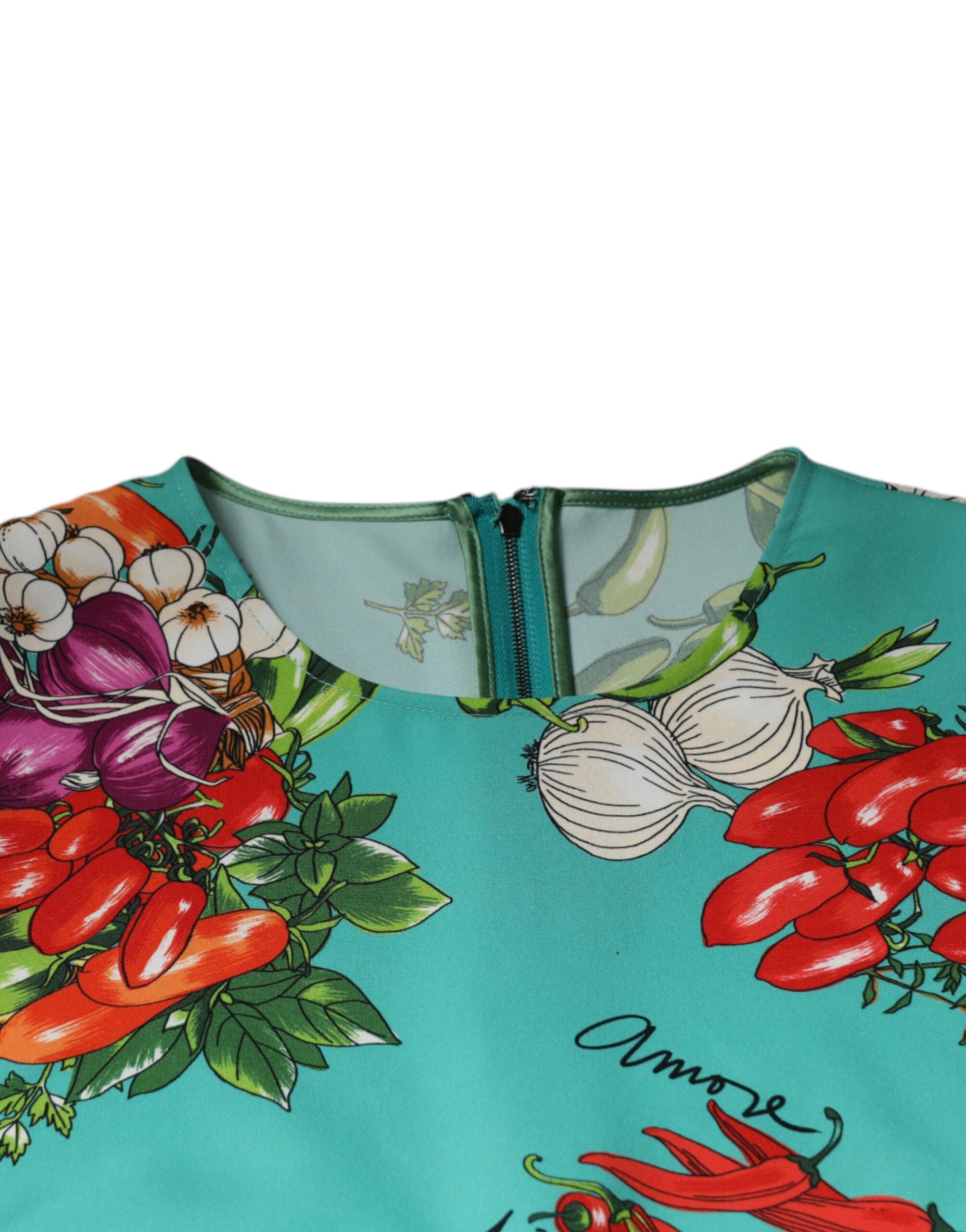 Dolce & Gabbana Multicolor Vegetables Sleeveless Tank Top -   -  Dolce & Gabbana.