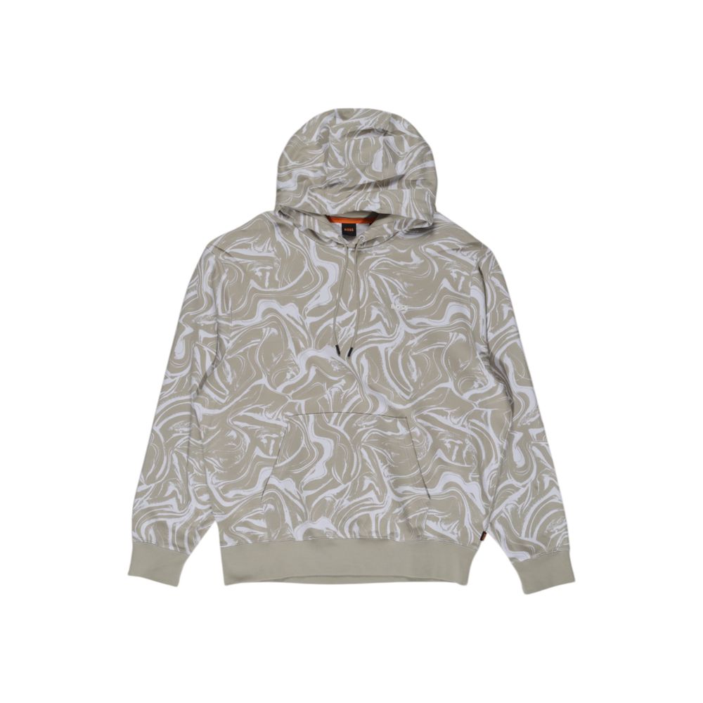 Hugo Boss Beige Cotton Hoody -   -  Hugo Boss.