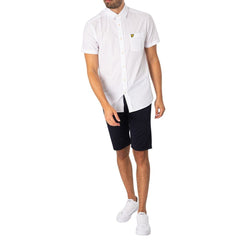 Lyle & Scott Blue Cotton Bermuda -   -  Lyle & Scott.
