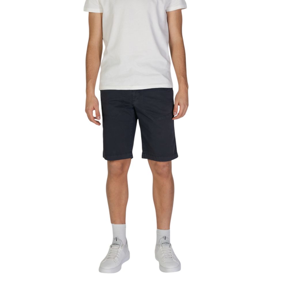 Refrigiwear Blue Cotton Bermuda -   -  Refrigiwear.