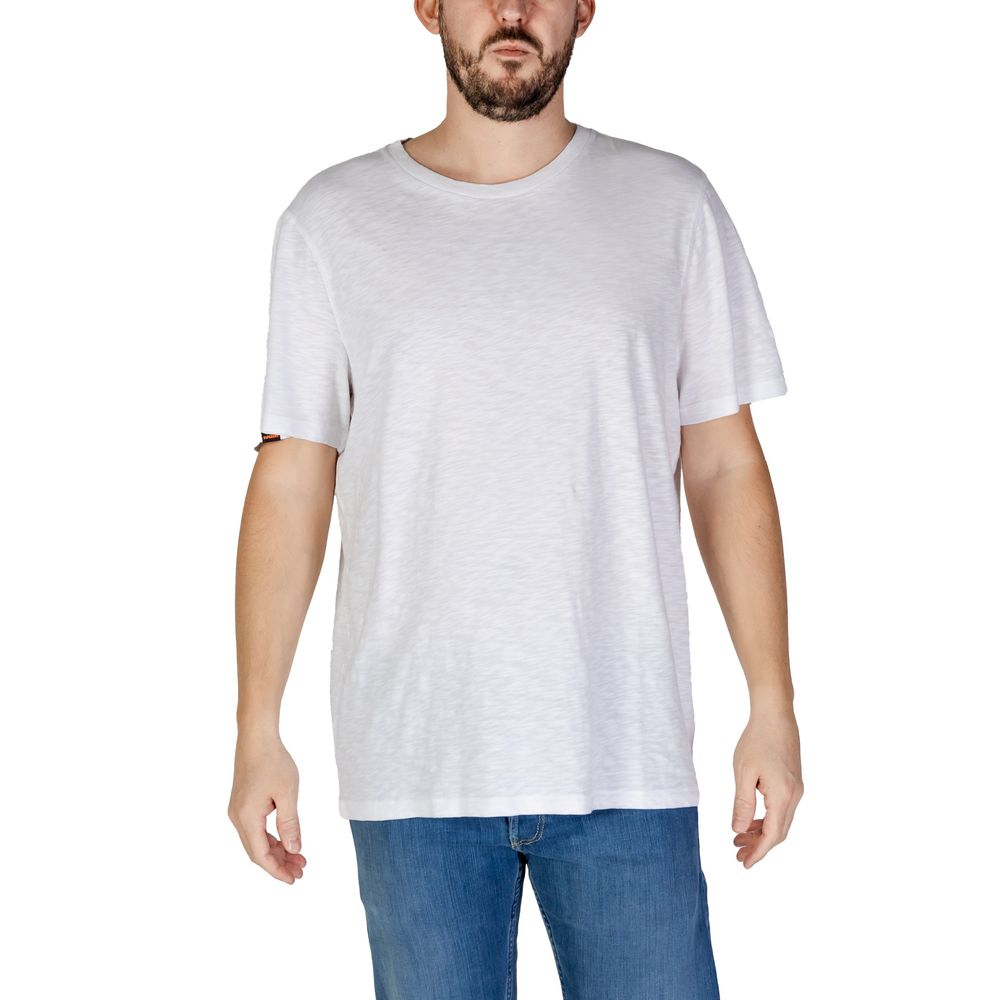 Superdry White Cotton T-Shirt -   -  Superdry.