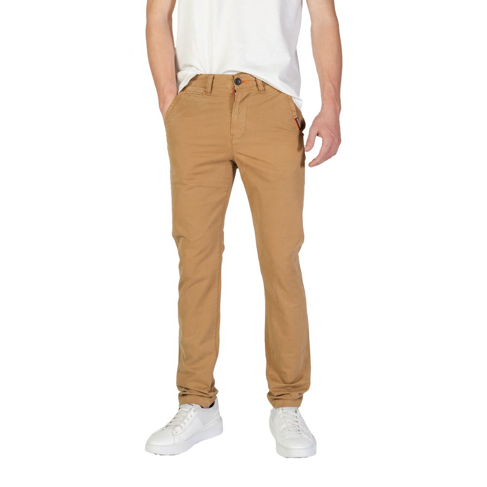 Superdry Beige Cotton Skinny Pant -   -  Superdry.