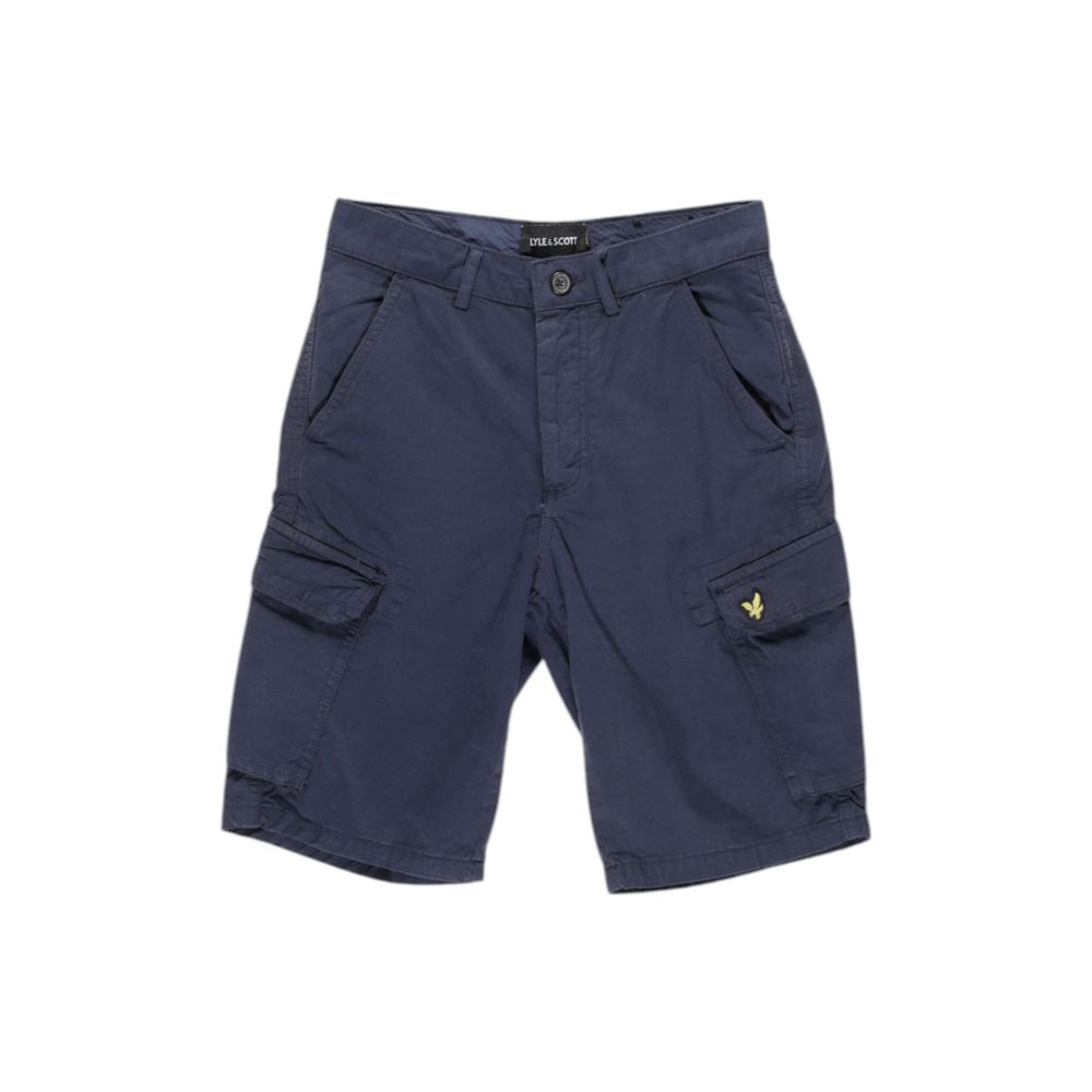 Lyle & Scott Blue Cotton Bermuda -   -  Lyle & Scott.