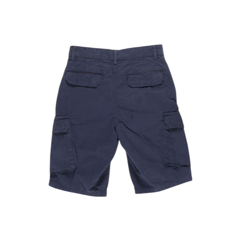 Lyle & Scott Blue Cotton Bermuda -   -  Lyle & Scott.