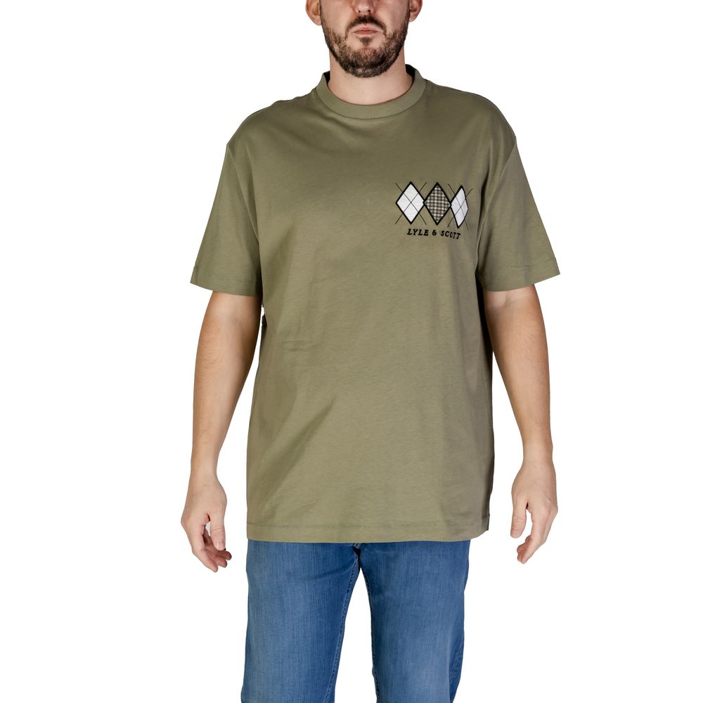 Lyle & Scott Green Cotton T-Shirt -   -  Lyle & Scott.