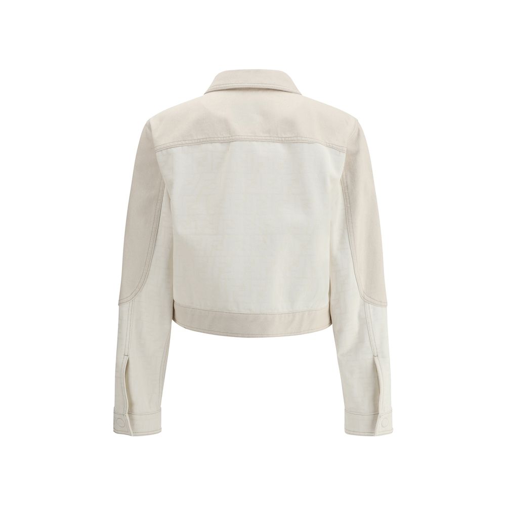 Fendi FF print Denim Gacket -   -  Fendi.