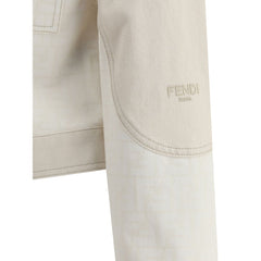 Fendi FF print Denim Gacket -   -  Fendi.