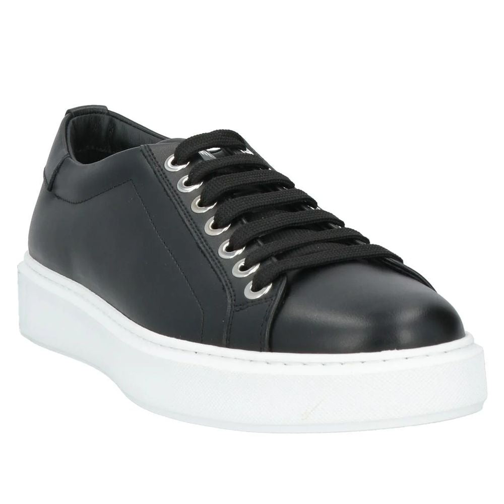 Les Hommes Black Calfskin Men Sneaker -   -  Les Hommes.