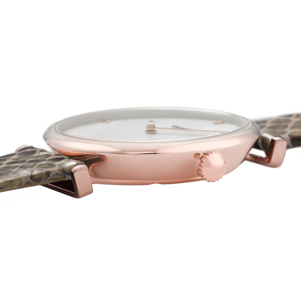 Cluse Beige Leather Watch -   -  Cluse.