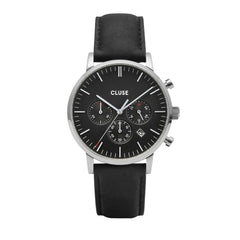 Cluse Black Leather Watch -   -  Cluse.