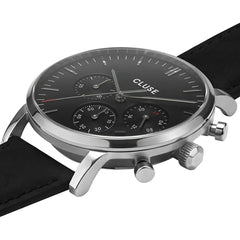 Cluse Black Leather Watch -   -  Cluse.
