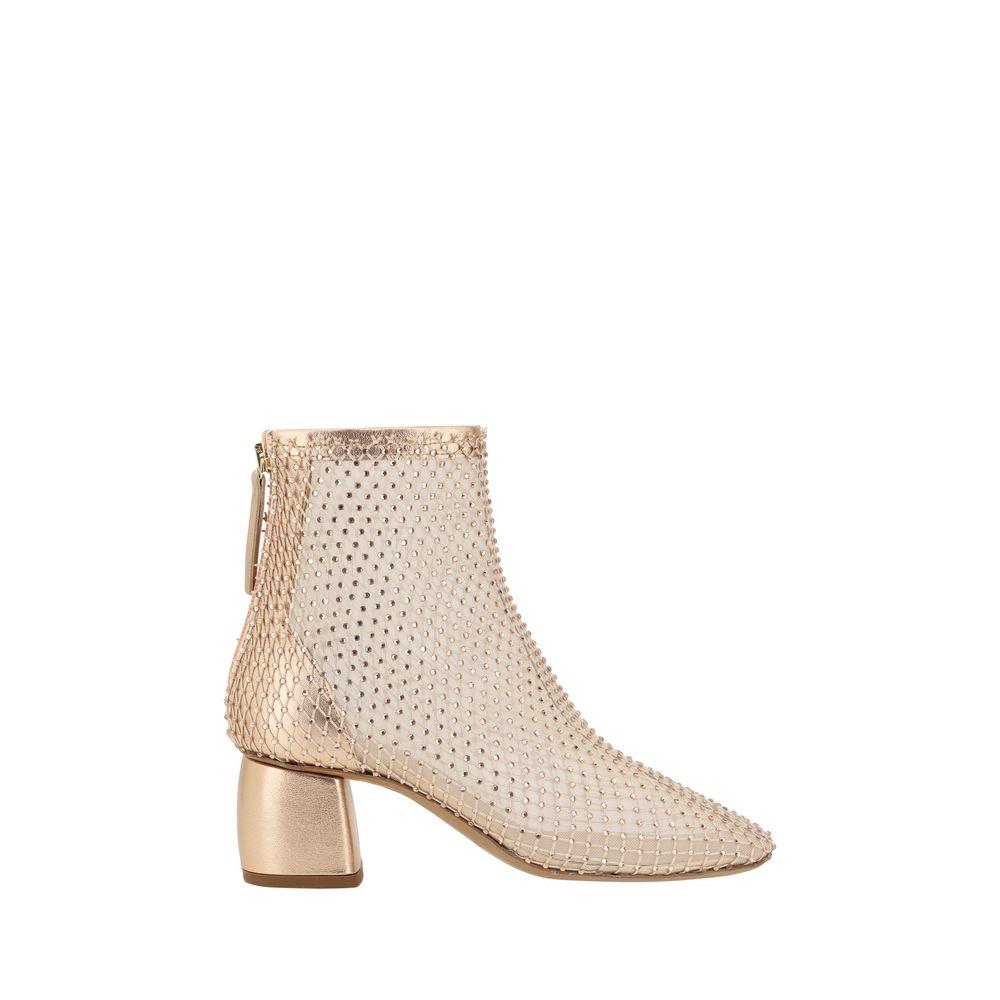 Forte_Forte Strass Mesh Ankle Boots -   -  Forte_Forte.