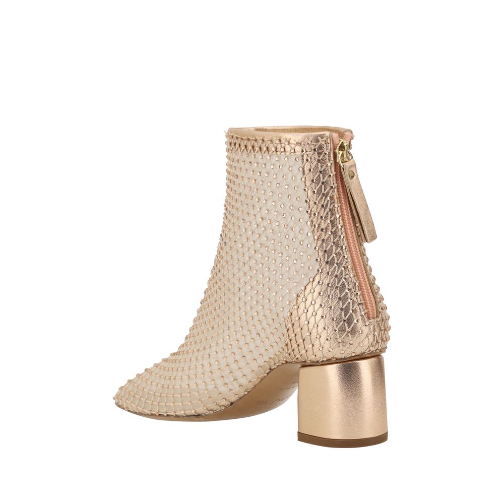 Forte_Forte Strass Mesh Ankle Boots -   -  Forte_Forte.