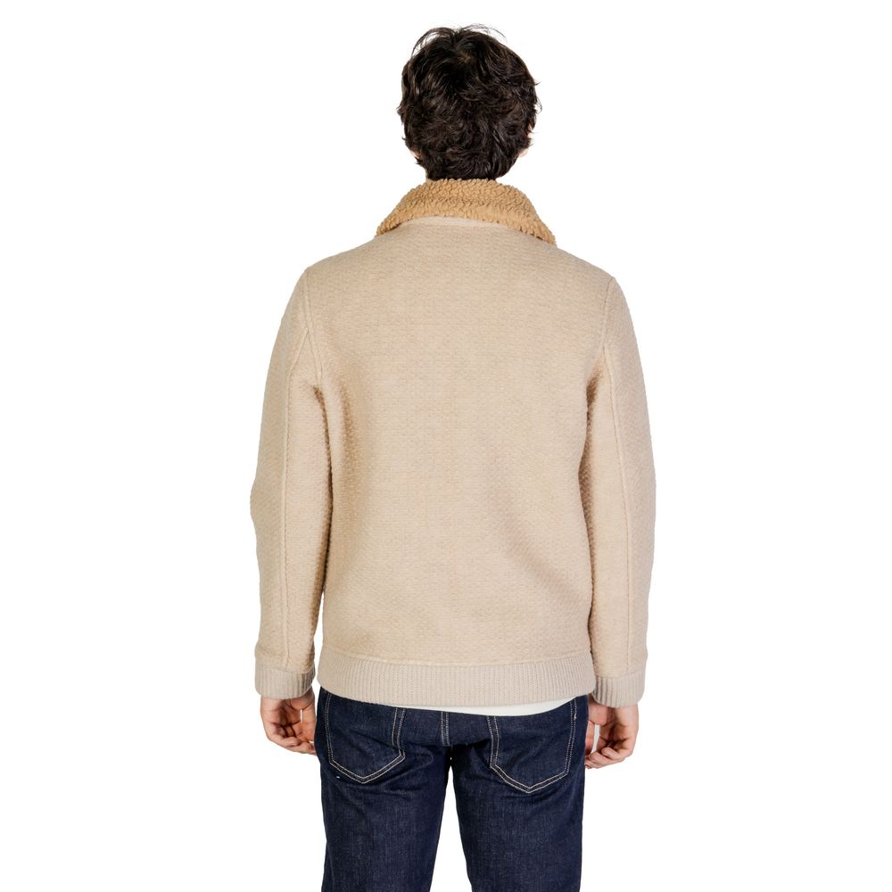Hydra Clothing Beige Polyester Jackets & Coat -   -  Hydra Clothing.