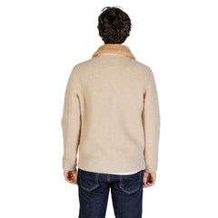 Hydra Clothing Beige Polyester Jackets & Coat -   -  Hydra Clothing.