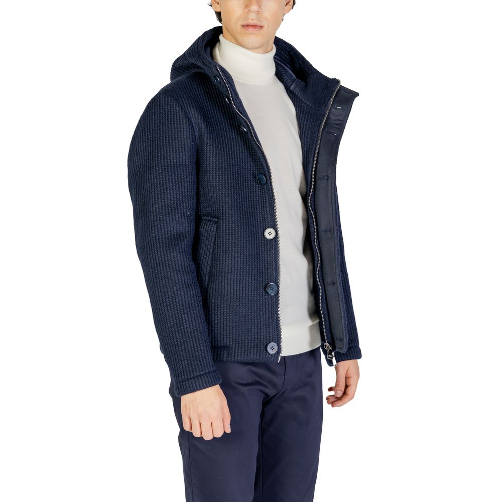 Hydra Clothing Blue Polyester Jackets & Coat -   -  Hydra Clothing.