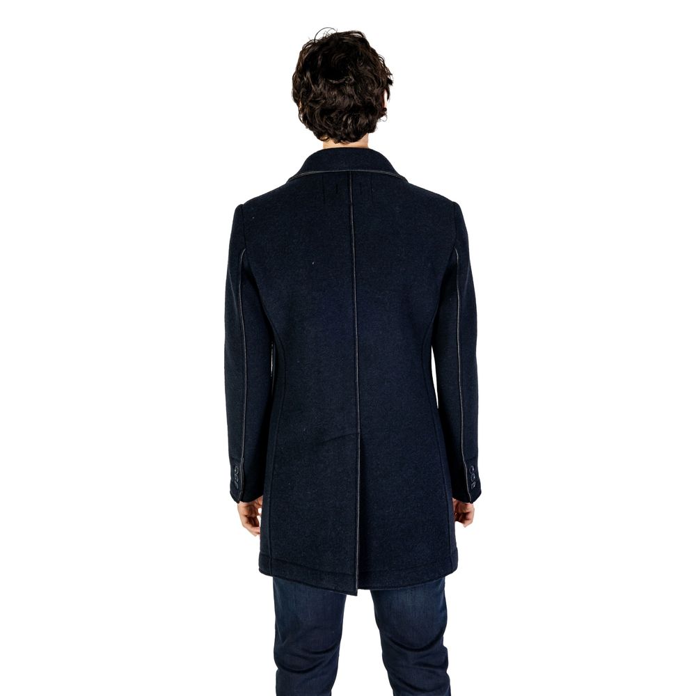 Hydra Clothing Blue Wool Coat -   -  Hydra Clothing.