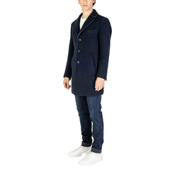Hydra Clothing Blue Wool Coat -   -  Hydra Clothing.
