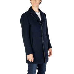 Hydra Clothing Blue Wool Coat -   -  Hydra Clothing.