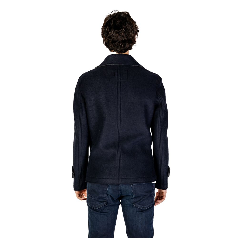 Hydra Clothing Blue Viscose Jackets & Coat -   -  Hydra Clothing.